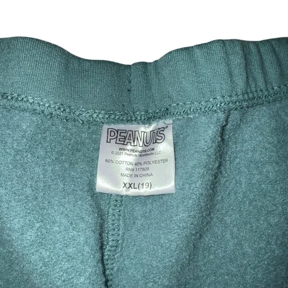 Peanuts Women's Junior Size XXL / 19 Joggers Sweatpants Snoopy Woodstock - Picture 4 of 6